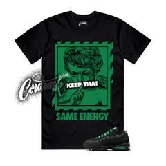 Air Max 95 Green Shock Big Bubble Black OG T Shirt Match Match ENERGY