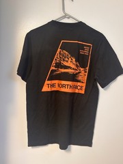 The North Face Men’s Black Short-Sleeve Tee with Orange Logo. SZ S. NWT