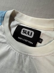 SULI Oversized Contrast Panel T Shirt Minimalist Streetwear Tee Medium