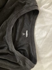men’s 7xl big Kingsize crewneck s sleeve pocket tee shirt Heather Charcoal Grey