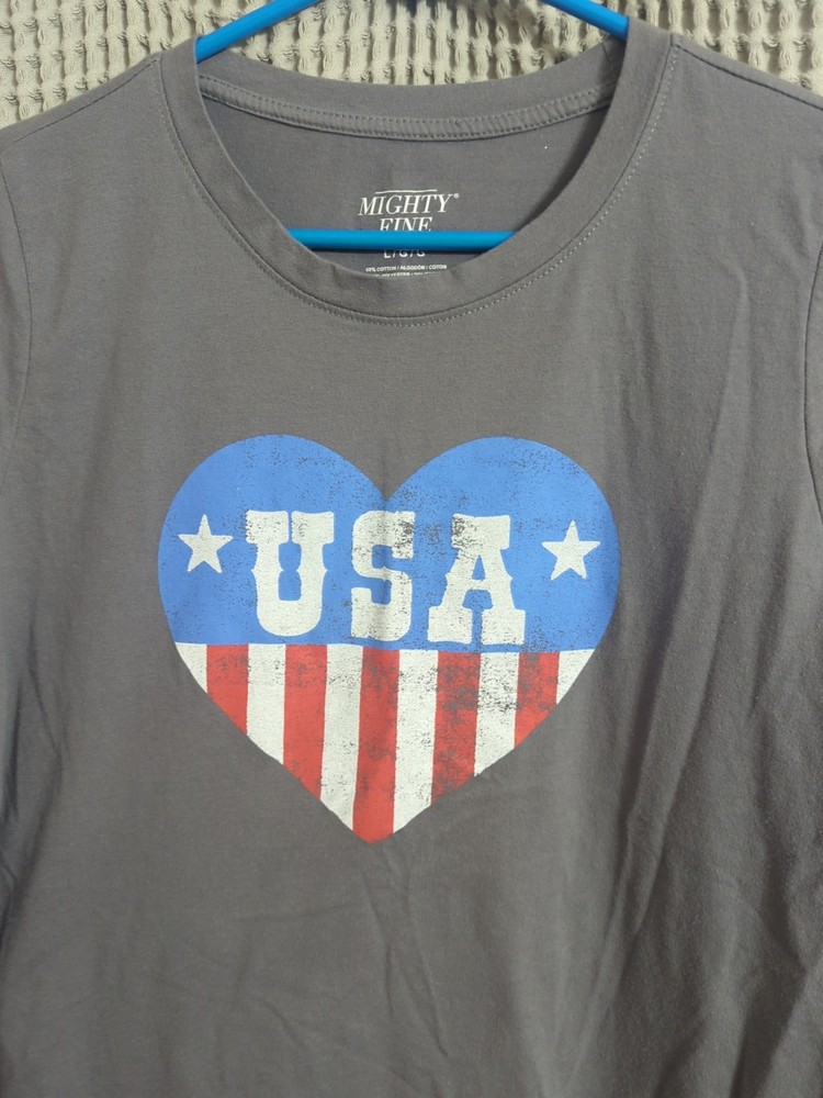 Mighty Fine USA grey Short Sleeve Size Medium/Large
