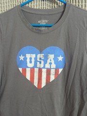Mighty Fine USA grey Short Sleeve Size Medium/Large