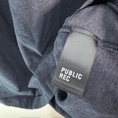 Public Rec Shirt Mens Medium Dark Heather Gray Long Sleeve Crewneck Pima Tencel