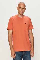 LEE Jeans – Regular Fit Short Sleeve Pocket Tee T-Shirt – Paprika [M]