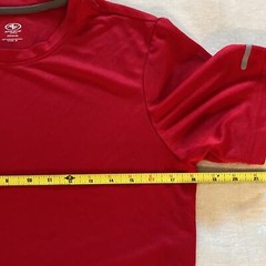 Men’s Athletic DriWorks Red Shirt size S