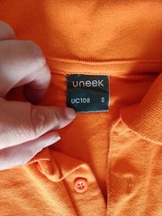 Men’s T Shirt Uneek Size S Short Sleeves Orange 25470
