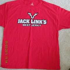 Jack Link’s Beef Jerky Tee Shirt, S/S, Red, XL, “Feed Your Wild Side”