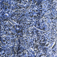 Lurking Class blue all over print gore tee Size L