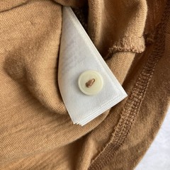 Goodthreads Henley Long Sleeve T-Shirt Mens XXL Thermal Brown Caramel Button Top