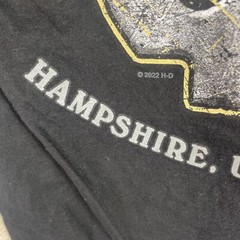Harley Davidson Hampshire United Kingdom Black Graphic Print T Shirt Size Small