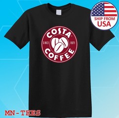 Costa Coffee Shop Black Size S-5XL