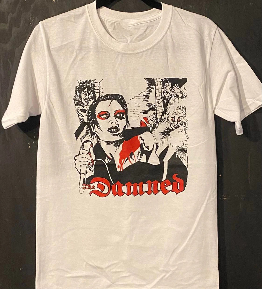 Vintage The Damned Cartoon T-shirt Size S to 5XL SE207 FREE SHIPPING