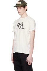 Ralph Lauren Double RL RRLOff-White Ranch Logo T-shirt S K