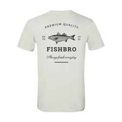 FishBro Striper T Shirt, SoftStyle, Striped Bass- Multiple sizes available