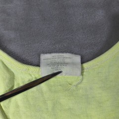 Vintage Panama Jack Tank Top Mens Large XL Yellow 80s Neon Single Stitch USA