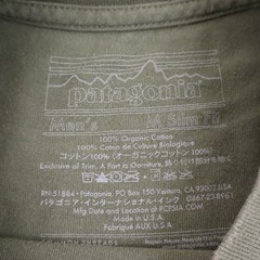 Patagonia Surf Waves T Shirt Mens Medium Green Art Surfer USA Made Outdoor Tee