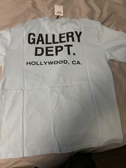 Gallery Dept. Men’s Blue Graphic Logo Crew Neck Short Sleeve T-Shirt Size M