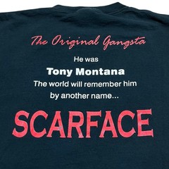 Vintage Scarface Portrait Tee Shirt Men’s Size XL Tony Montana Double Sided
