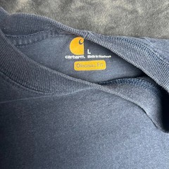 Carhartt K87-Nvy Original Fit Pocket T-Shirt L Faded Navy Blue