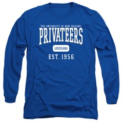Uni of New Orleans Adult Long Sleeve T-Shirt Est. Date, Royal Blue, S-3XL