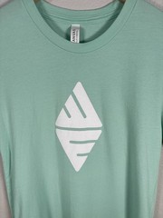 We Ortho Unisex S Turquoise Cotton Crewneck T-Shirt