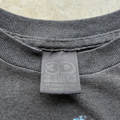 VTG 80s USMC Just Brass 3D Emblem Black T-Shirt Size Large