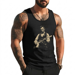 Abraham Lincoln Abe Lincoln Playing Guitar Retro Vintage Tank Top