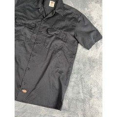 Men’s Black Dickies Short Sleeve Work Shirt Size M – Excellent Condition