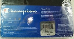 Champion Men`s T-Shirts Small 34-36 3 Pack Black Cotton Double Dry Tagless New