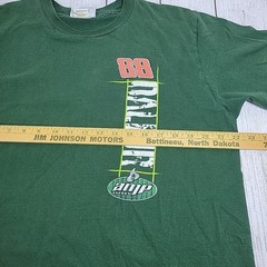 NASCAR Dale Earnhardt Jr 88 Amp Energy Green Graphic T-Shirt Mens Large L