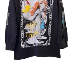 Vintage Alice In Chains Wonderland Black Long Sleeve 90s Band Sz L Shirt REPRINT