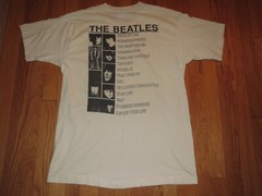 Vtg 1990 The Beatles Rubber Soul T-shirt Classic Rock Graphic Off WhiteLarge