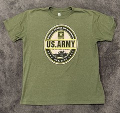 United States of America Army Est. 1775 “Are You Army Strong?” Green Tee Men’s L