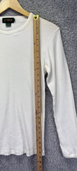 VTG J.Crew Oarsman Men’s XS White Ribbed Thermal Shirt Long Sleeve Crewneck