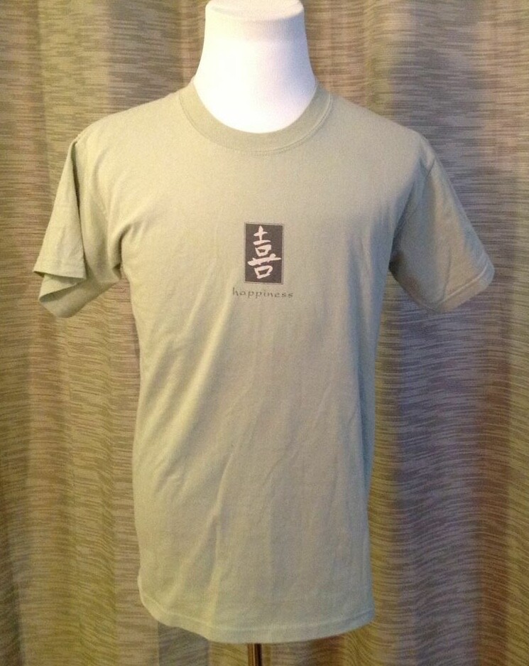 Discovery Channel Store Chinese Character Happiness T Shirt Men’s Size Large
