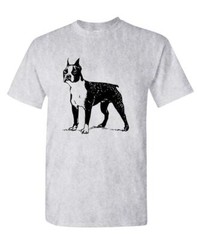 BOSTON TERRIER – vintage hipster style – Cotton Unisex T-Shirt