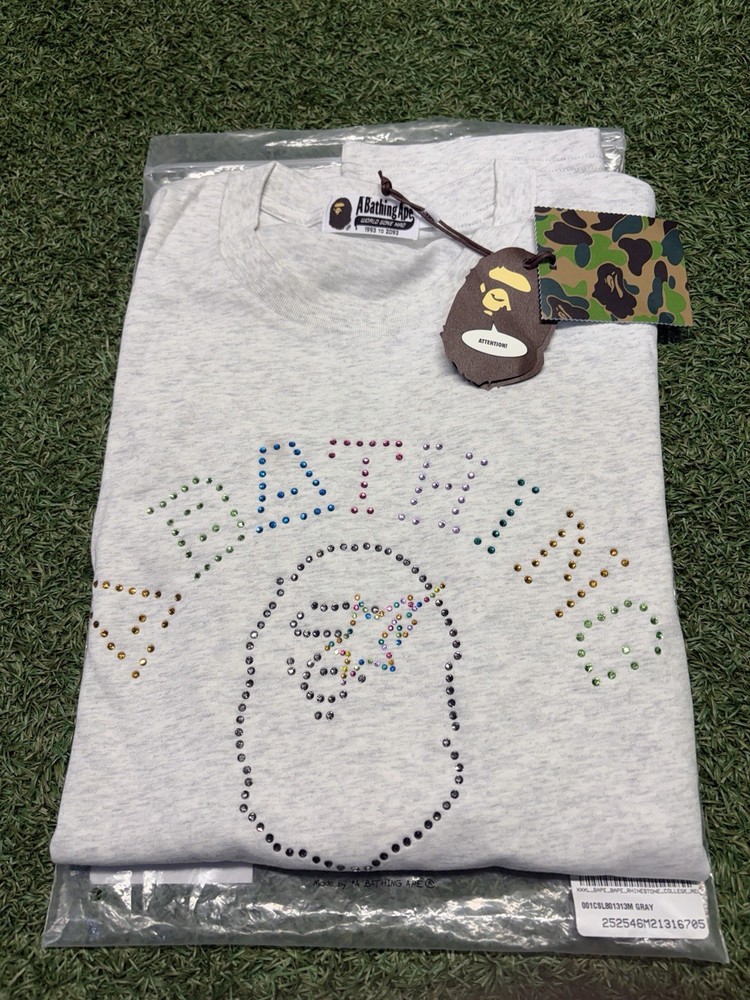 A Bathing Ape Rhinestone Collage Relaxed Fit Tee Size 3xl