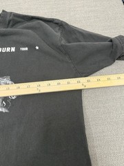Zach Bryan Burn Burn Burn Tour Band Tee Merch Black Shirt Size Large