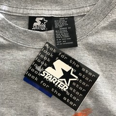 NWT STARTER Vintage 90s Basketball 71 Spell Out Logo T-Shirt Long Sleeve 2XL NEW