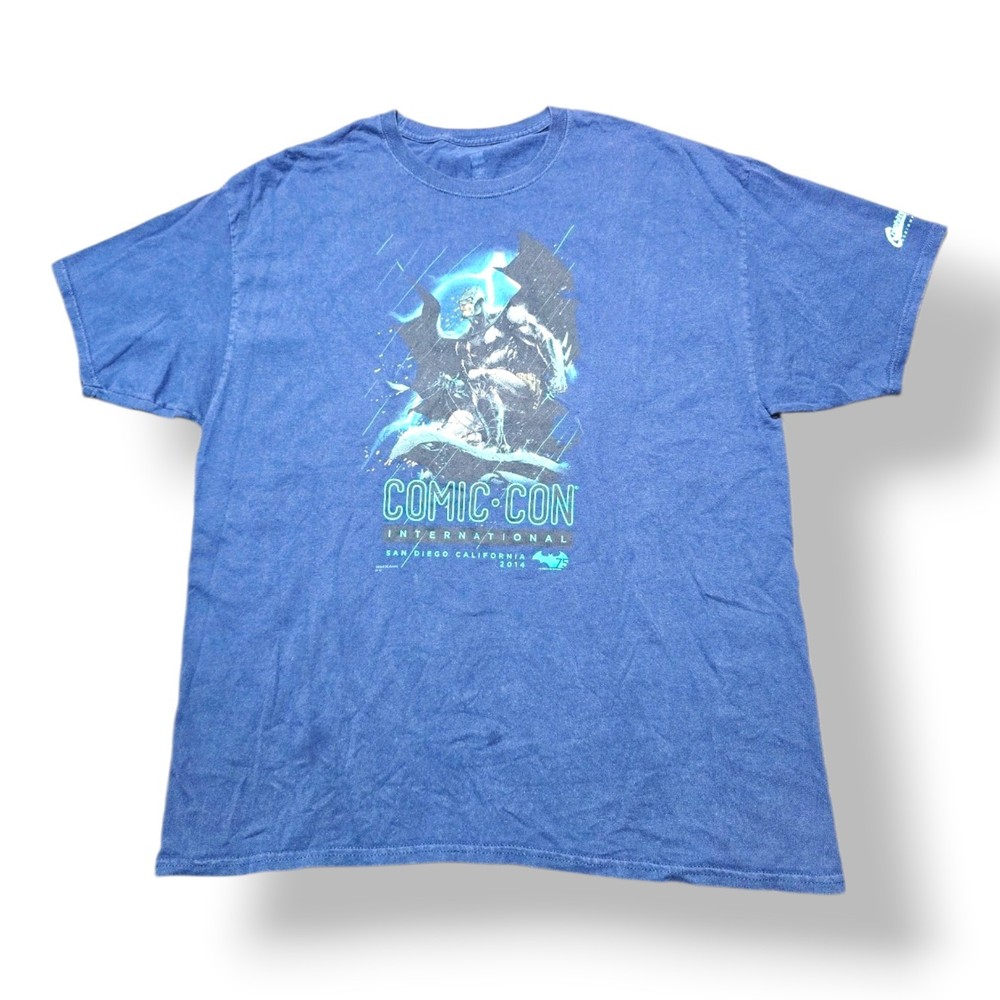 Batman SDCC 2014 Graphitti Designs Shirt 2XL Blue 75th Anniversary Exclusive