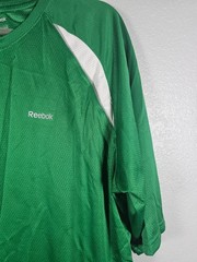 Reebok Men’s Hydro Move Athletic Green White Short Sleeved Shirt Size XL
