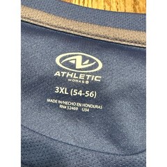Athletic Works DriWorks Mens 3XL Blue Performance T-Shirt AW15100123754B