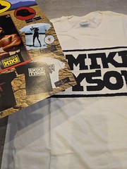 Vintage IRON Mike Tyson Single Stitch T Shirt DEAD STOCK Other Side 90s L MT HTF