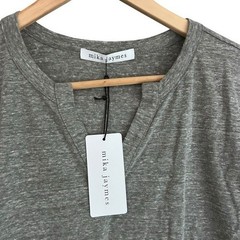 Mika Jaymes Men’s Heather Gray Tri-Blend V-Neck Tee Shirt Size XL NWT
