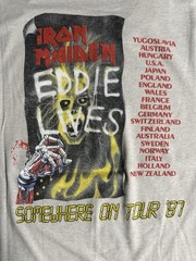Vintage Iron Maiden Shirt 1987 Somewhere On Tour Shirt Motorhead Metallica Eddie