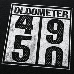 50th Birthday Funny Gift Men Women Oldometer 49-50 Shirt Gift Tees