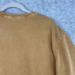 Lucky Brand T Shirt Mens XL Brown Live Fast Skeleton Snake Graphics Casual NWT