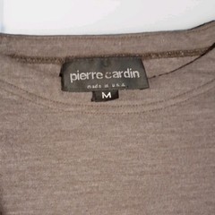 Pierre Cardin Mens Smoke Gray Crew Neck Egyptian Cotton T Shirt Medium A531