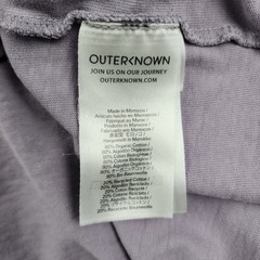 Outerknown Second Spin Shirt Mens Small Purple Organic Cotton Sustainable Tee