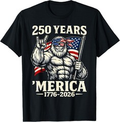 250 Anniversary USA Patriotic Flag 250th 4th of July 2026 Unisex T-Shirt